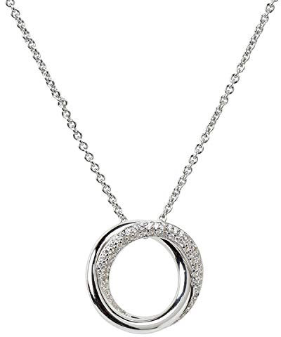 Viventy Damen Halskette Collier aus 925 Silber besetzt mit Zirkonia 42cm lang
