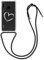 kwmobile Necklace Case kompatibel mit Huawei P30 Lite Hülle - Silikon Cover mit Handykette - Weiß Transparent Herz Brush