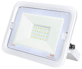 Kingled - Faretto Led da Esterno Bianco 30W 2400lm Luce Naturale 4000K, Faro Led Esterno, Proiettore da Esterno Impermeabile IP65, Luce Giardino, Illuminazione Interna ed Esterna