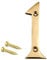 TERF® 3 Inch (75mm) Brass Polished Finish Screw Fix Front Door Number '' 1 '' Mailbox Hotel House Door Number Suitable for All Door Types Wooden, u PVC and Composite With Fixing Screw [ Number - 1 ]