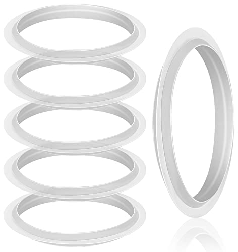 6 Piezas Tapones de Clic de Lavabo de Fregadero Junta de Residuos de Lavabo de Goma Transparente Junta Tórica de Tapón de Lavabo Labial Junta de Sellado de Goma para Tapón de Metal