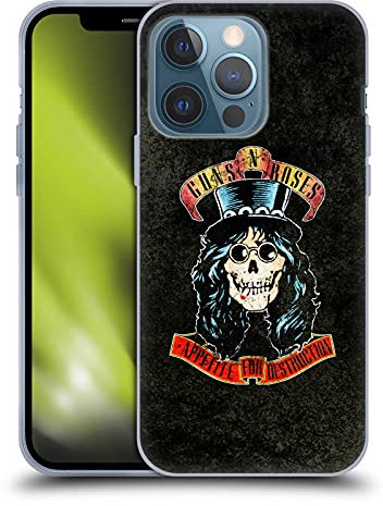 Head Case Designs Licenza Ufficiale Guns N' Roses Slash Vintage Custodia in Gel [Protezione di Grado Militare] Compatibile con Apple iPhone 13 PRO E Compatibile con MagSafe