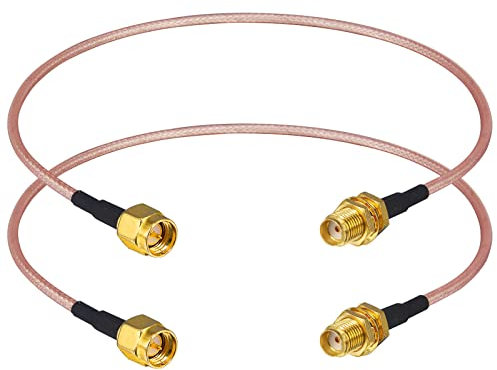 Boobrie 2 x SMA Kabel 30 cm SMA Stecker auf SMA Buchse RG316 Koaxialkabel SMA-Kabel männlich weiblich SMA-Verlängerungskabel 4G für Koaxial-Antennenkabel, Antenne 4G, Router Wireless