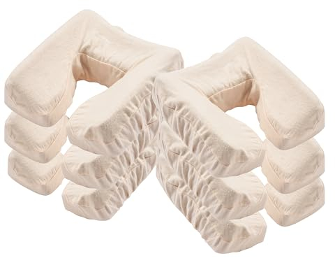 Master Massage Lot de 6 housses de coussin pour table de massage, blanc