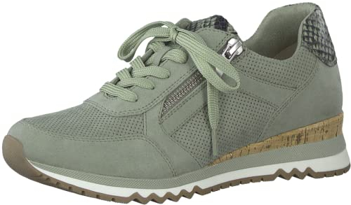 MARCO TOZZI Damen Sneaker, flacher Absatz, Wechselfußbett, weiches FEEL ME Fußbett, ideal für Business und Freizeit