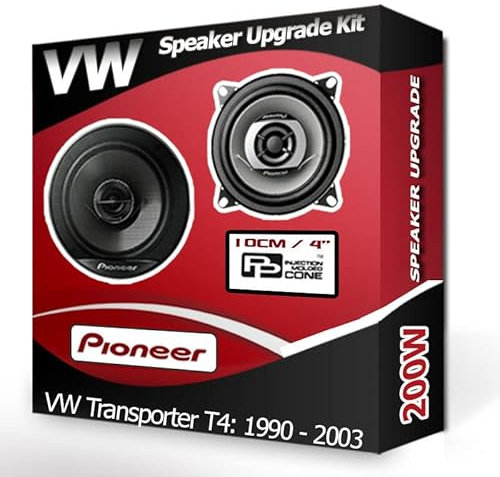 Transporter T4 Speaker upgrade Front Dash Pioneer car speakers 4 10cm 210W