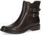CAPRICE Damen Chelsea Boots aus Leder mit Schnallen und Reißverschluss Weite G, Braun (Dk Brown Nappa), 40 EU
