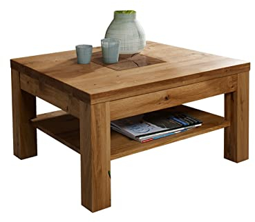 möbelando Couchtisch WZ-0315 aus Wildeiche in Natur geölt. Abmessungen (BxHxT) 70x45x70 cm