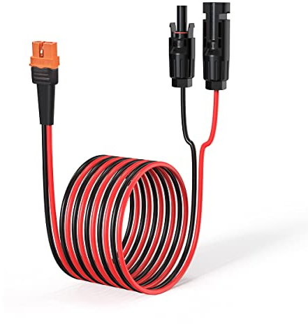 ELFCULB Solar auf XT60i Kabel 12AWG Solarladekabel XT60I-F Adapter Solarkabel für Powerstation Solarpanel Solargenerator(3M)