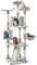 Yaheetech Cat Tree Tall, 200cm Tall Cat Tower for Indoor Cats, Large Cat Condo Sisal-Covered Scratching Posts Multi Level Activity Centre Cat Furniture, Light Gray