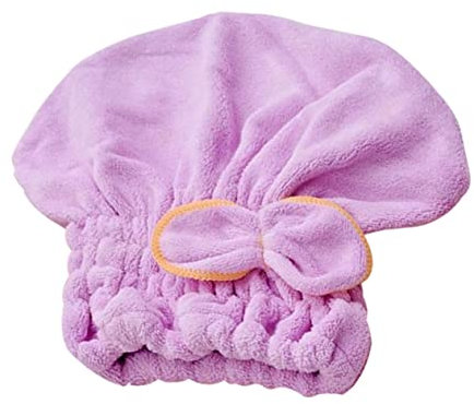 Beavorty Elastic Shower Cap Quick Dry Hair Drying Cap for Women Microfiber Hair Drying Cap