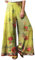 Radhose Damen Lange Wanderhose Blumenmuster Funktionshose Sommer Hohe Taille Stoffhose Casual Einfarbig Freizeithose Baumwolle Leinen Freizeithose Sommerh Sporthose Frauen,Yellow,XL