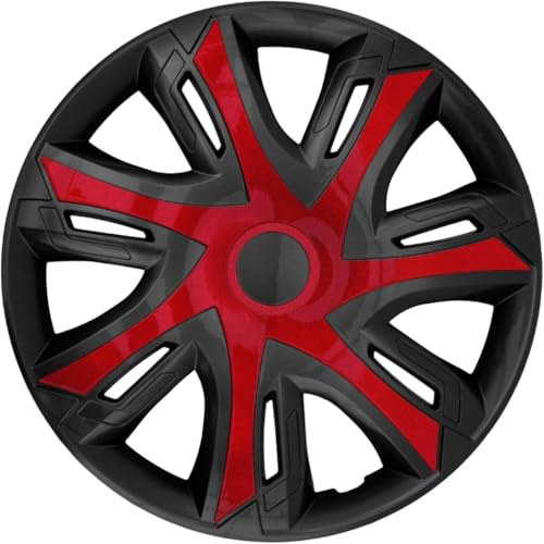 NRM Radzierblende N-Power weinrot/schwarz 16 Zoll 4er Set