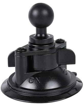 Suction Cup Base Mount with 25mm/1 Ball,Compatible with RAM Mounts and Other B Size Double Ball Socket Arm