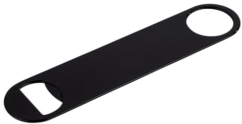 APS 93377 Kellner-Flaschenöffner, 18 x 4, Höhe 0,5 cm, Edelstahl, schwarz