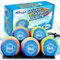 Billeeit 5pcs Wasser überspringen Bälle für das Poolspiel, Rainbow Color Splash-Wassersprungbälle mit tragbarem Maschenbeutel, lustige Strandspielzeuge und Spiele für Kinder 3+ 4-8-12 und Erwachsene