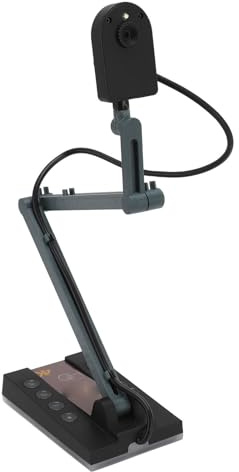 4K-USB-Dokumentenkamera für Lehrer, Faltbare 15-MP-Webcam mit LED-Licht, Dokumentenkamera-Scanner für Live-Demo, Webkonferenzen, Fernunterricht