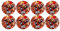 ALMACENESADAN, 5121, Pack fiesta cumpleaños; pack 8 platos de cartón 23 cm; de la licencia (iron man cuerpo)