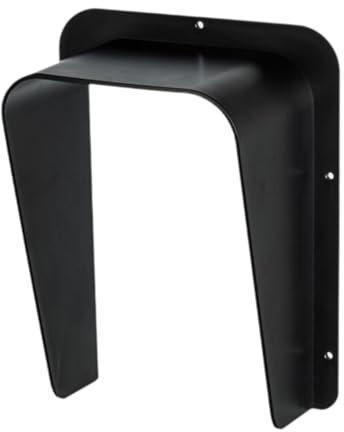 Ronyme Türklingelschutz, Türklingelschutz, Blendschutz, Türklingelzubehör, Abdeckung, Regenschutz für Außentürklingel für Zimmerbüro, Schwarz,21×17.5cm