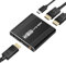 PNGOS Displayport zu Dual Displayport Splitter Adapter,4K60Hz MST Displayport Hub 1 in 2 Out Displayport für Dual Monitore ，DP1.4 Display Port Splitter für Desktop, Laptop，Extend Display