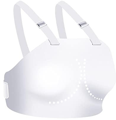 Protection de poitrine lourde pour boxe, karaté, escrime, sport, pour femmes, taille XS 83-85 cm, blanc