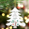 2 Stück Weihnachtsbaum Anhänger,Weihnachtsanhänger Deko Acryl Weihnachtsschmuck Anhänger Weihnachten Hängende Ornament Weihnachtsbaum Deko Paare Familie Freunde,4 Seile