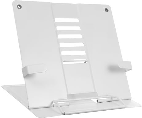 HOODANCOS Buchständer Zum Lesen Verstellbarer Buchhalter Faltbar Für Bücher Tablets Kochbücher Zum Lesen Oder Lernen Am Schreibtisch