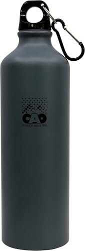 C.A.O - Botella ART 0,75 litros de aluminio, color azul marino, altura 25 cm, diámetro de 7,3 cm