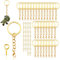 30 Pezzi 25 mm Anelli Portachiavi Portachiavi Anello Portachiavi Anelli Cerchio Ganci Portachiavi Gancio Anello Portachiavi con Catenella Split Key Chains Porta Chiavi Mestieri Lavori di Bricolage Oro