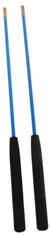 Vaguelly Chinesische Diabolo-Sticks Handstäbe Für Diabolo Jonglierset Solide Fiberglasstab Gewichteter Kopf Sichere Schnurbefestigung