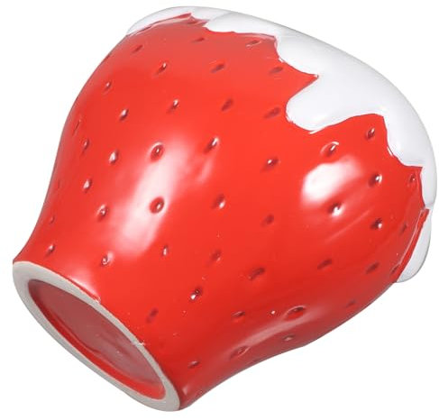 IMIKEYA Realistische Erdbeeren Keramik Vase Moderne Dekorative Blume Anordnung Für Home