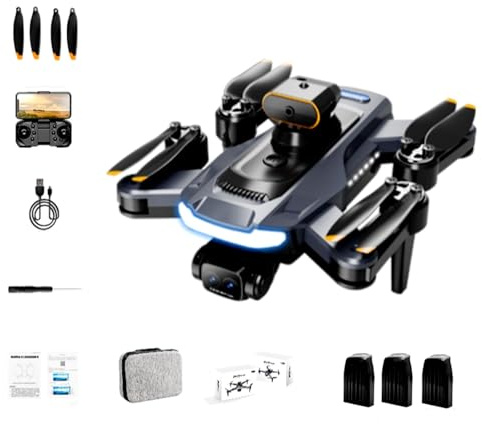 P17 PRO Drones,Equipped with GPS 8k dual-electronic-adjustable cameras, brushless motor, infrared obstacle avoidance, optical flow positioning, automatic hovering, suitable for adults and beginners
