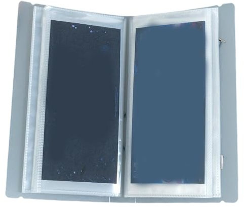 Konzert Ticket Album für 80 Ticket 9x5 Zoll transparentes PP Ticket Stubalbum Compact Protective Ticket Stub Holder für Konzert, Flugticket & More