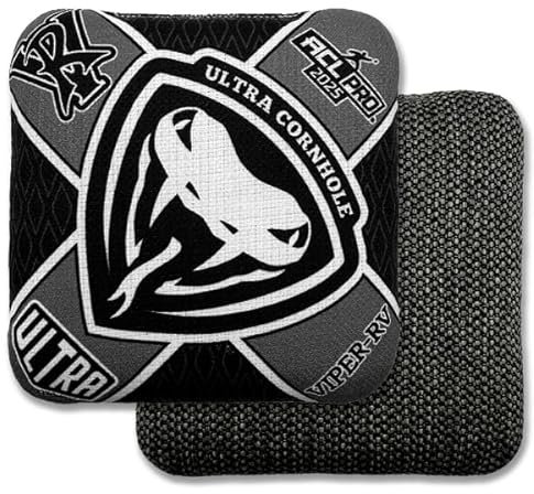 Ultra Cornhole Bags Viper-RV Cornhole Bag Set - ACL Approved (Black)