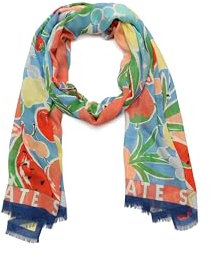 kate spade new york Women's Summer Fruit Oblong Scarf, Multi, One Size