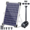 Fontaine Solaire Flottante Pour Bassin, 12 Wfontaine Exterieure De Jardin Avec 9 Buses RéGlables, DéCoration De Jardin Pour éTang, Piscine Naturelle, Bain D'Oiseaux, éCologique Pompe Bassin Solaire