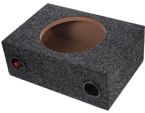 UKCOCO 8 Inch Subwoofer Sealed Enclosure Car Speaker Box Carpeted Sub Box for Car Audio System Diy Replacement