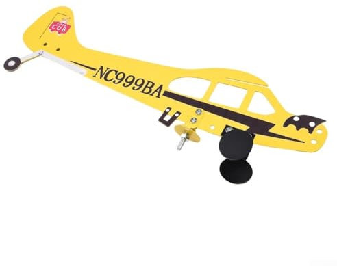 Veleta decorativa de avión de metal único para tu jardín o patio (L)