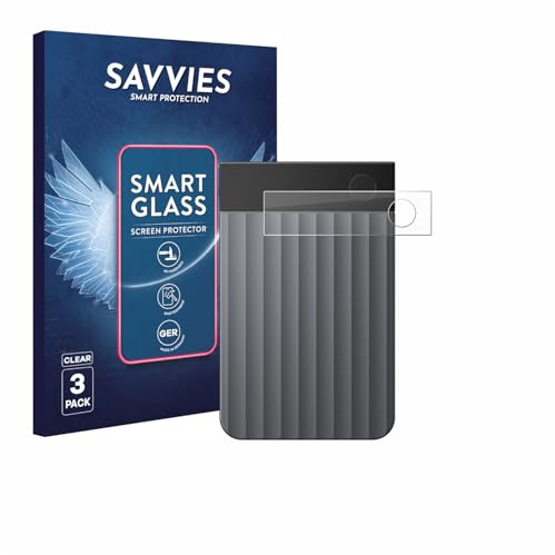 Savvies Schutzglas für PLAUD Note Pro | 3 Stück Transparenter Displayschutz Made in Germany Panzer Schutz Glas 9H Schutzfolie HD Klar Blasenfrei Einfache Montage