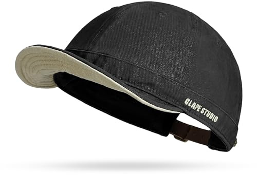 CLAPE Basecap mit Kurzem Schirm aus Gewaschener Baumwolle Weich Faltbar | Verstellbar, Unisex, Einfarbig, Short Brim, leicht, ideal für Alltag, Reisen und Streetwear