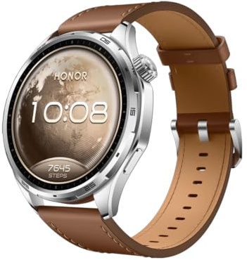 HONOR Watch 6 Smartwatch, 35 Giorni Autonomia, Display 1.46'' LTPS 3000 Nit | Dual-Band, Calcio Pro e Badminton, 120+ Sport, GPS, 46.5mm, 10.8mm Sottile, Monitoraggio Salute