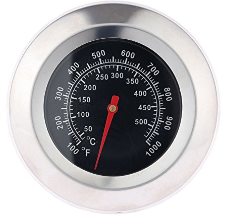 Mtsooning 1Pc 3 BBQ Thermometer Gauge Face 1000F Temperature Barbecue Charcoal Grill Smoker