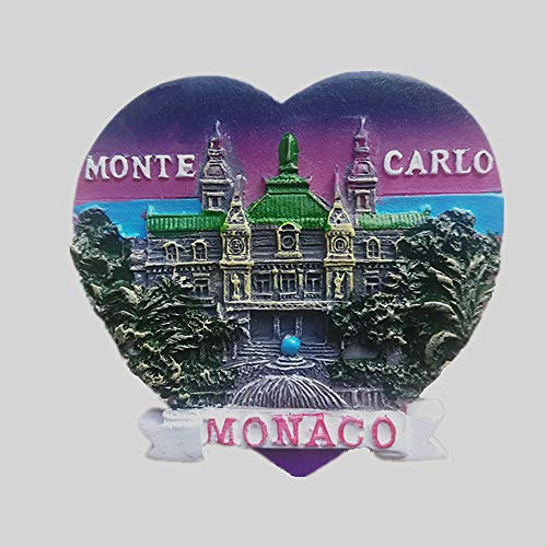 3D-Kühlschrankmagnet Monaco, Heim- und Küchen-Dekoration, magnetischer Aufkleber, Monaco, Kühlschrankmagnet, Touristensouvenir, Geschenk