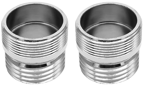 Lot de 2 adaptateurs de robinet d'aérateur 1,27 cm en métal massif pour purificateur d'eau (M22-1/2)