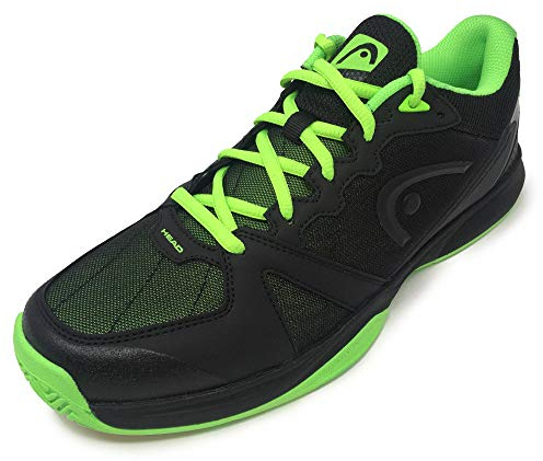 HEAD Revolt Indoor, Scarpa da Tennis Unisex Adulto, Corvo/Fluo Verde, 40 EU
