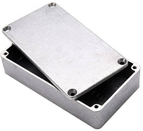 Gehäuse aus Aluminiumdruckguss für elektronische Projekte und Stromversorgung im Freien (1 Stück - 1590G 100 x 50 x 26 mm)