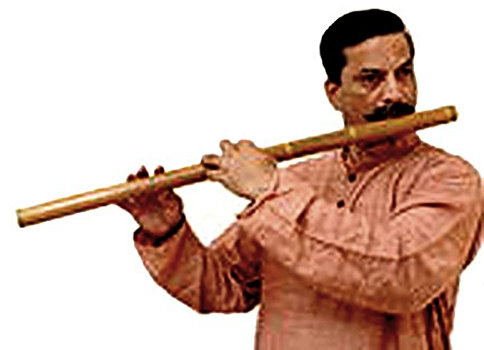 Pulangoil BANSURI Carnatique (sud indien) 8 trous - 72 cm Flûte traversière indienne (Bass) en bambou. 5/G