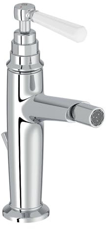 Jacob Delafon E24310-CP Mitigeur bidet Cléo 1889 avec vidage, style rétro poignée céramique, Chrome