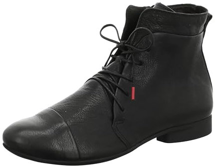 THINK! Damen Guad chromfrei gegerbte Leder gefütterte Stiefelette, 0000 SCHWARZ, 36 EU