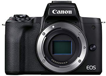 Canon EOS M50 Mark II Body Only (Black) - Powerful mirrorless camera designed for content creators and streamers (4K, Vari-Angle screen, HDMI output, microphone connection, YouTube live streaming)